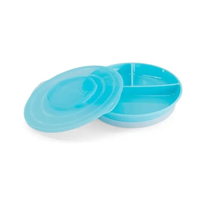 Twistshake Plato Dividido Azul 6+M