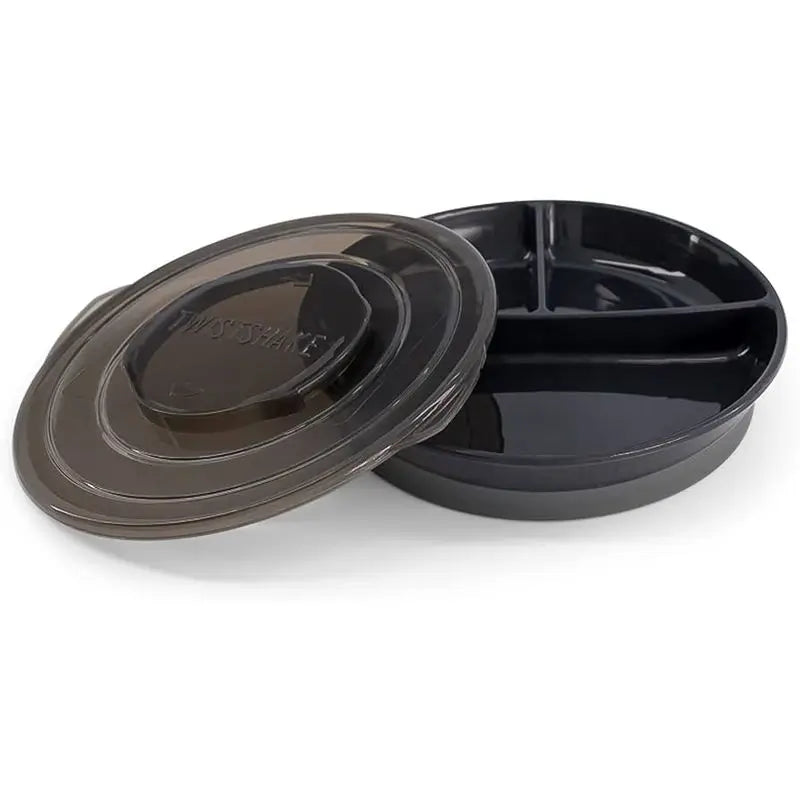 Twistshake Plato Dividido Negro 6+M