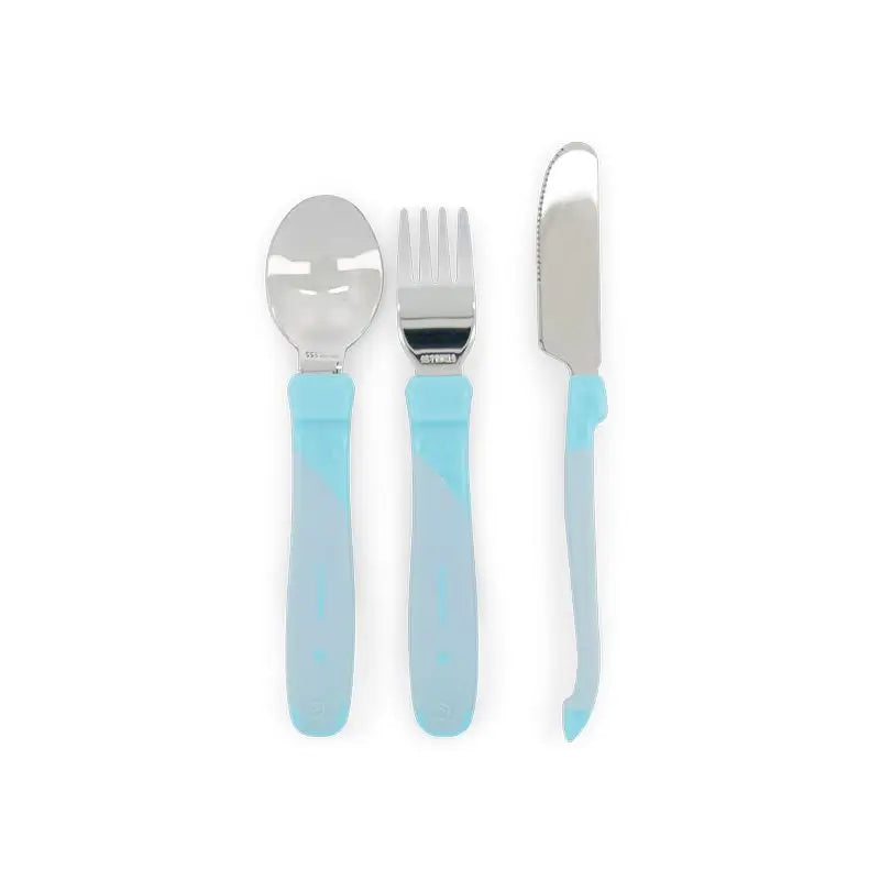 Twistshake Set Cubiertos Azul 12+M