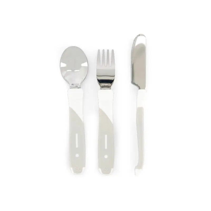 Twistshake Set Cubiertos Blanco 12+M