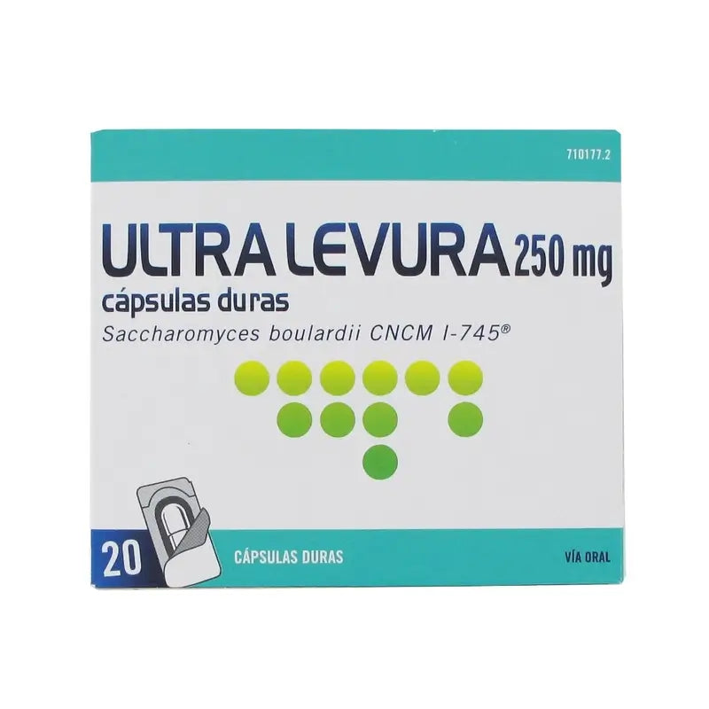 Ultra Levura 250 mg, 20 Cápsulas