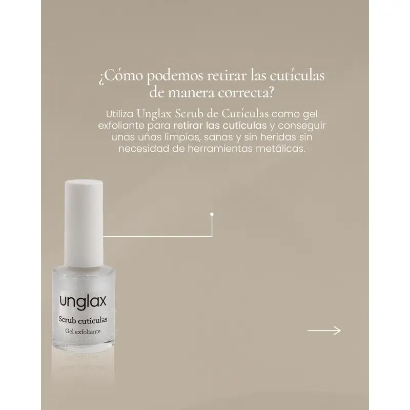 Unglax Scrub Esfoliante de Cutículas, 10 ml