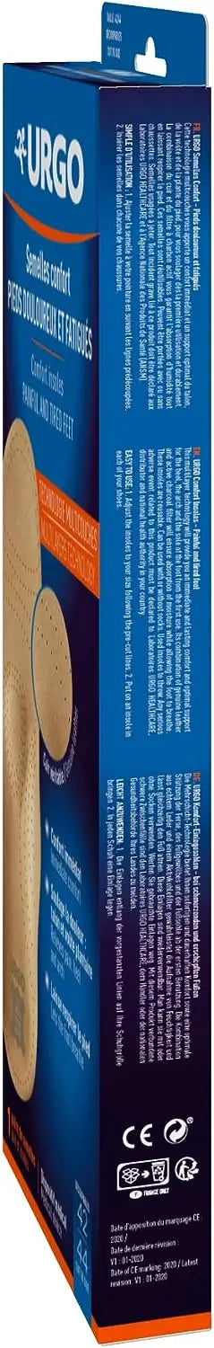 Palmilha Urgo Comfort para pés cansados e doridos, tamanho 42-44