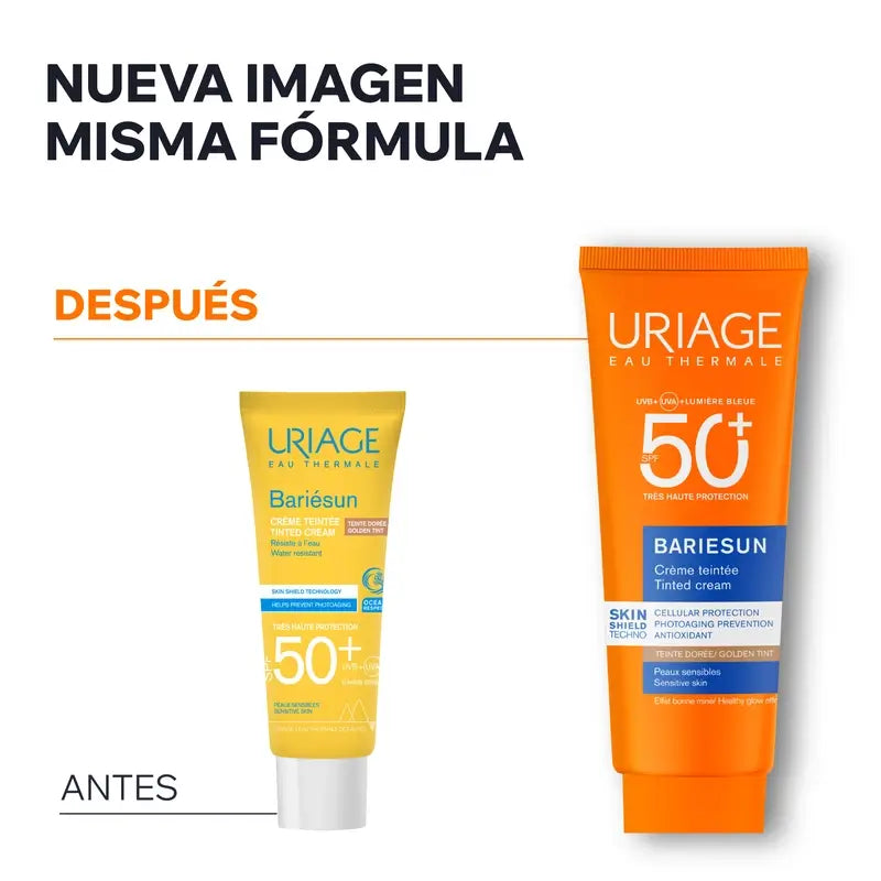 Uriage Bariésun Creme Mineral Compacto SPF50+ Cor Dourada 10 Gr.
