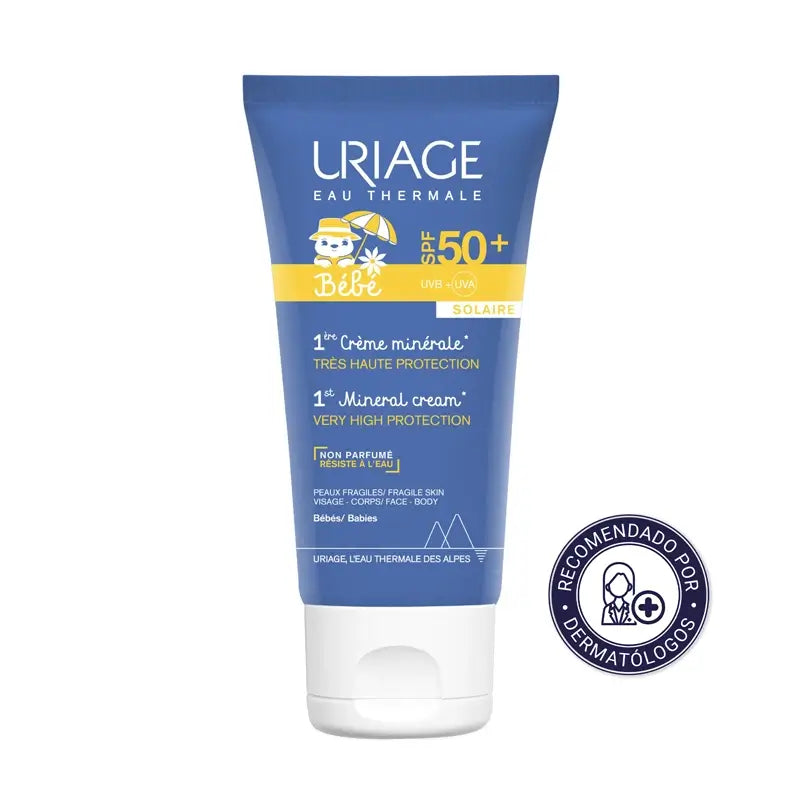 Uriege bebê 1º Creme Mineral SPF 50 50 ml