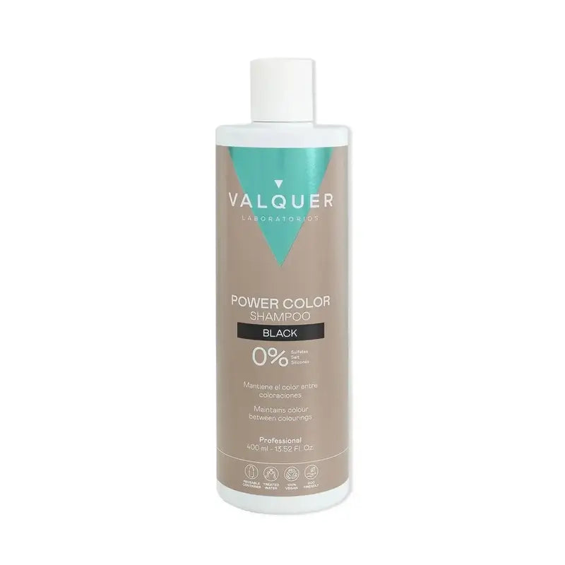 Valquer Champô Preto - Power Color , 400 ml