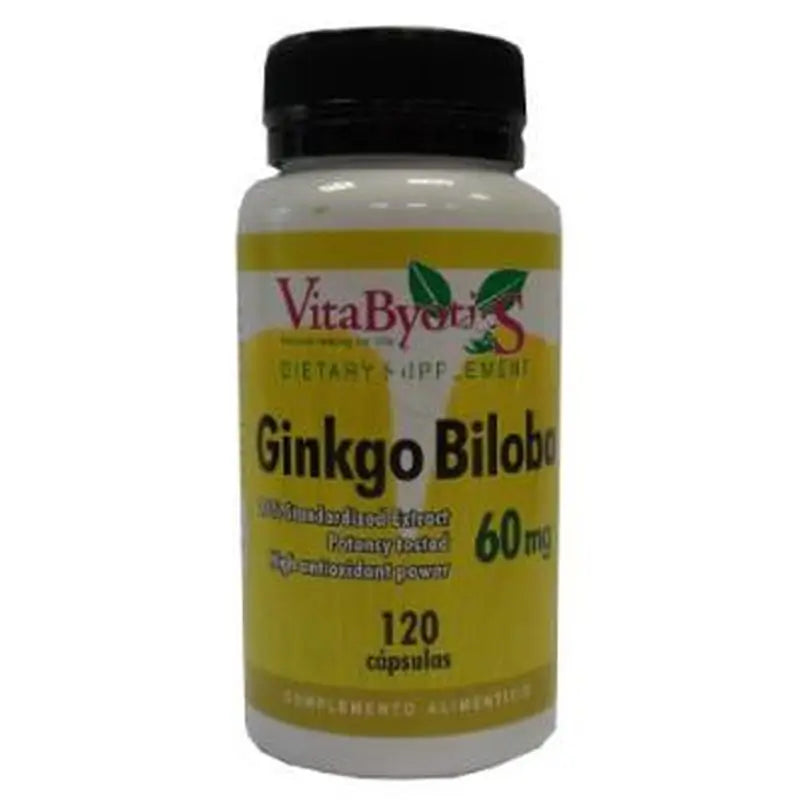 Vbyotics Ginkgo Biloba 60Mg. 120 Cápsulas