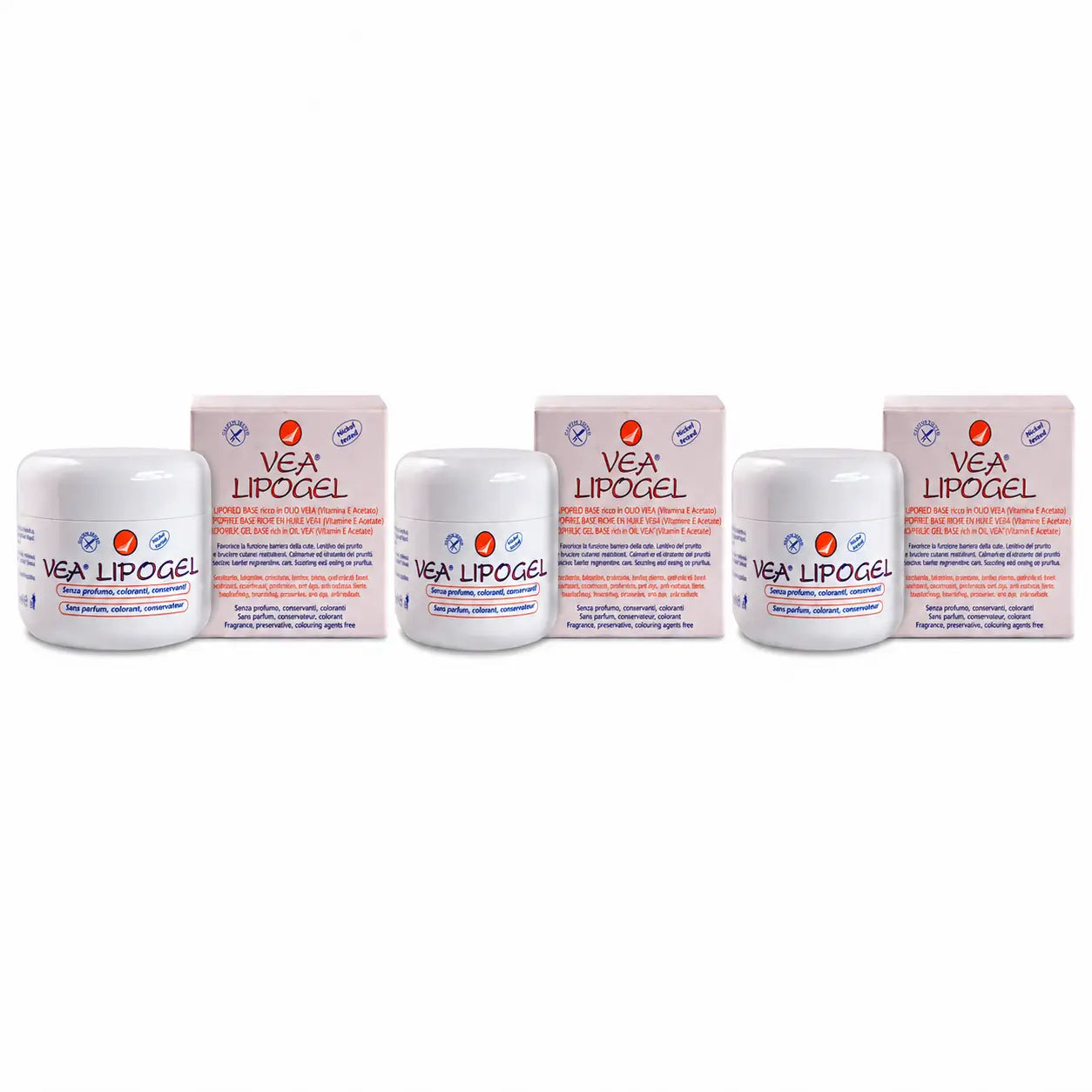 Veja Lipogel 50 ml, embalagem de 3
