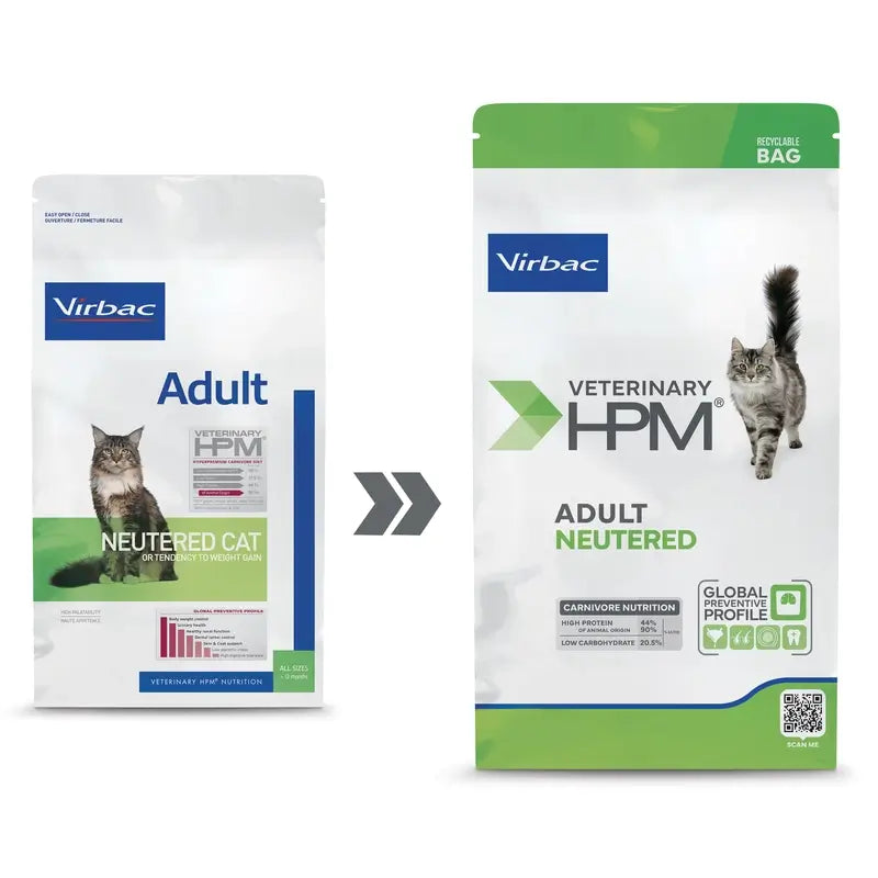 Virbac Hpm Adult Sterilised Cat Food 1,5 Kg, comida para gatos
