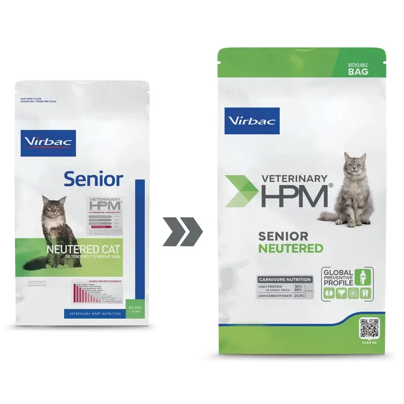 Virbac HPM Sênior Cat Gatos de Cat 3 kg