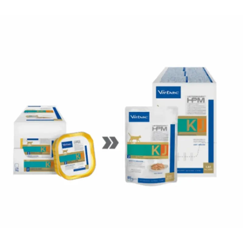 Virbac KJ2 Feline Kidney & Joint Wet Cat Food ,12x85g