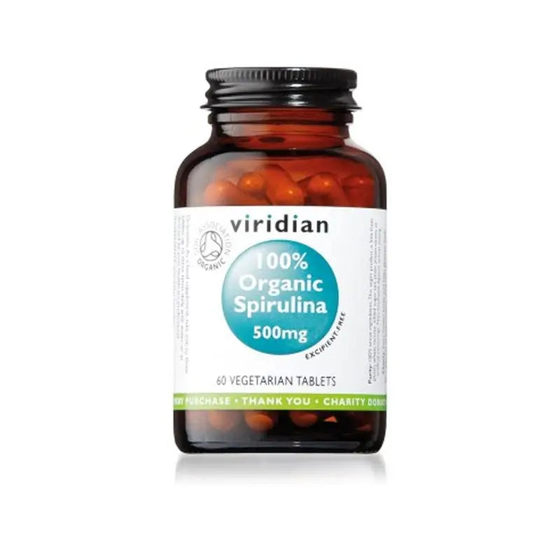 Viridian Espirulina 100 Organica 500Mg 60Comp.