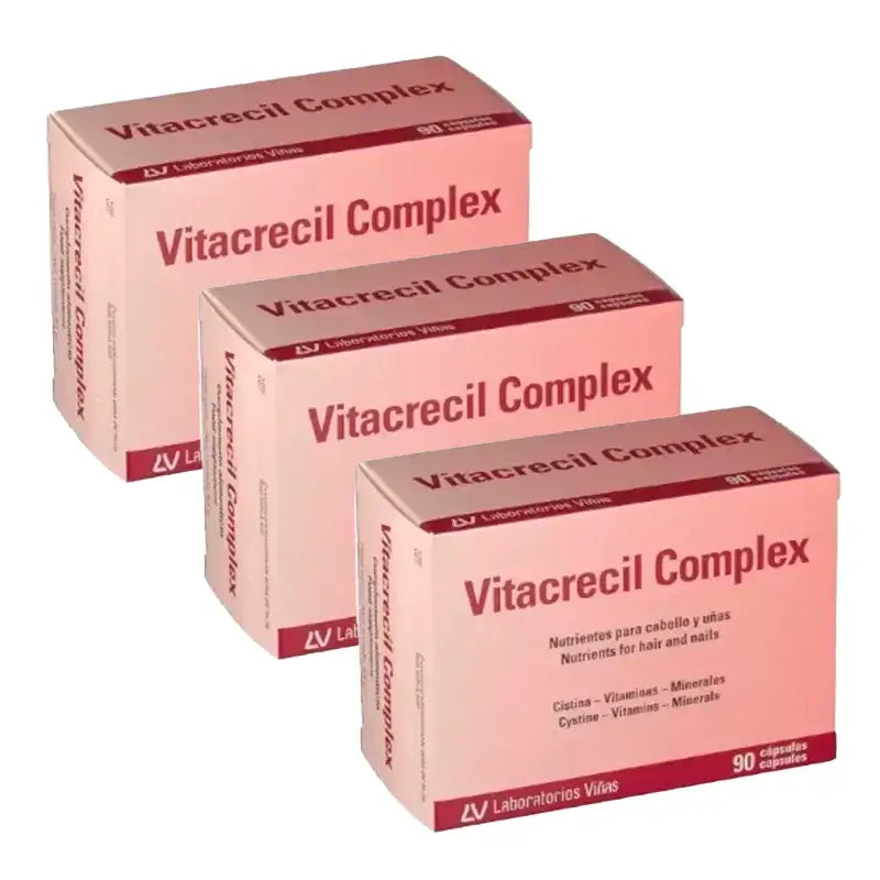 Vitacrecil Complex, Embalagem 3 x 90 cápsulas