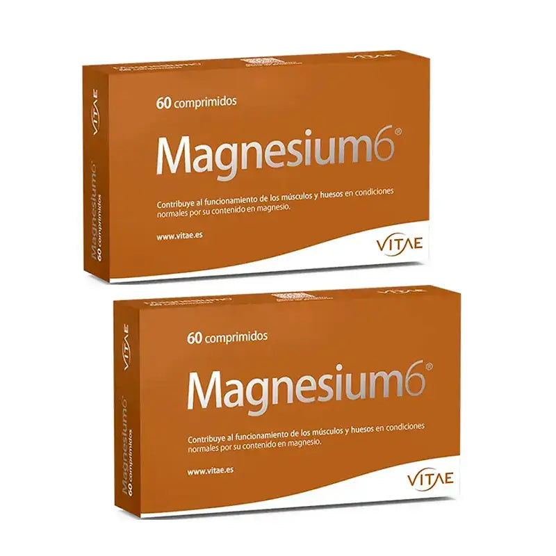 Vitae Magnesium6 Embalagens 2 x 60 comprimidos