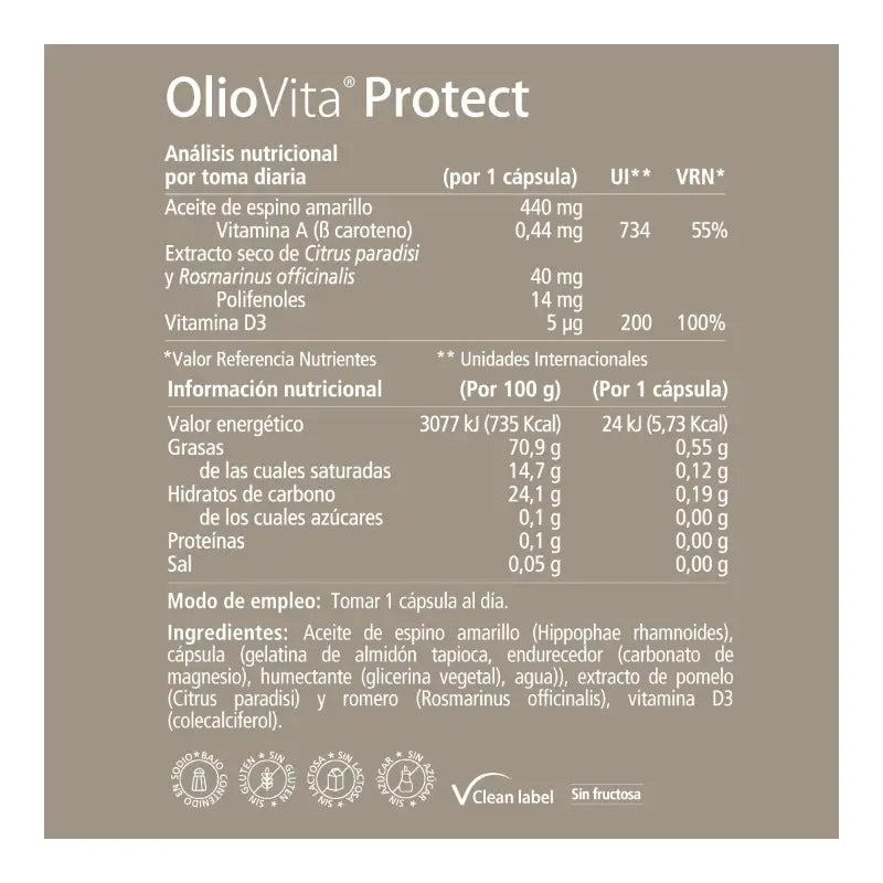 VITAE Oliovita Protect, 30 cápsulas