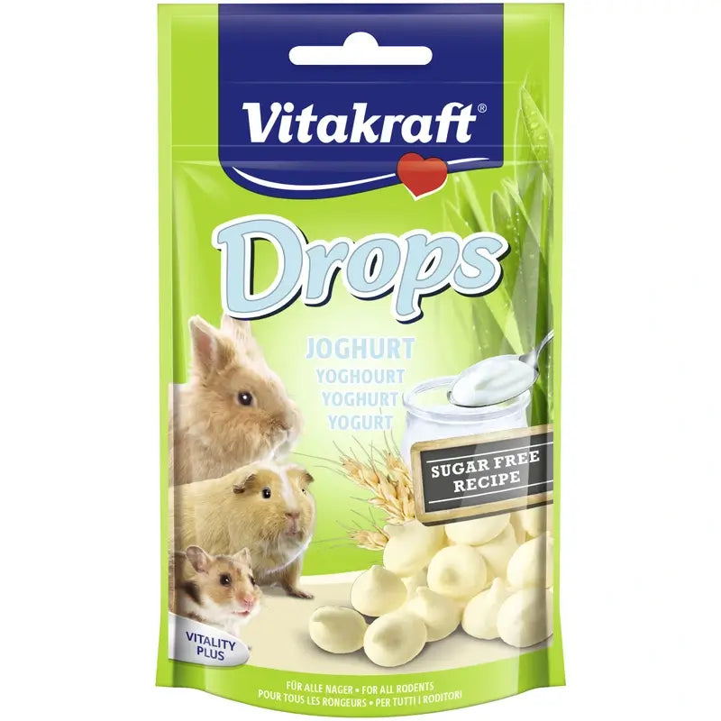 Vitakraft Drops Iogurte para Roedores 75 gramas