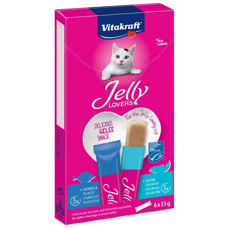 Vitakraft Jelly Lovers Salmão e Solha 15 gramas