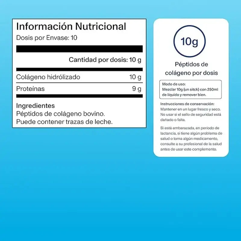 Pacote de Peptídeos de Colagénio Vital Proteins 567 g + 10 Saquetas Sabor Neutro