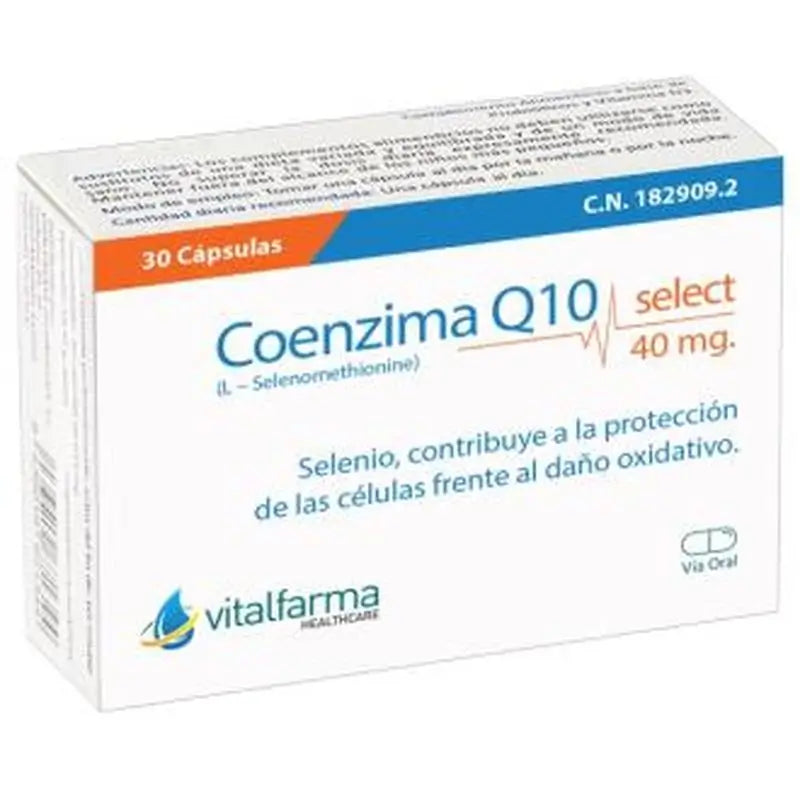 Vitalfarma Coenzima Q10 Select 40Mg. 30Cap.