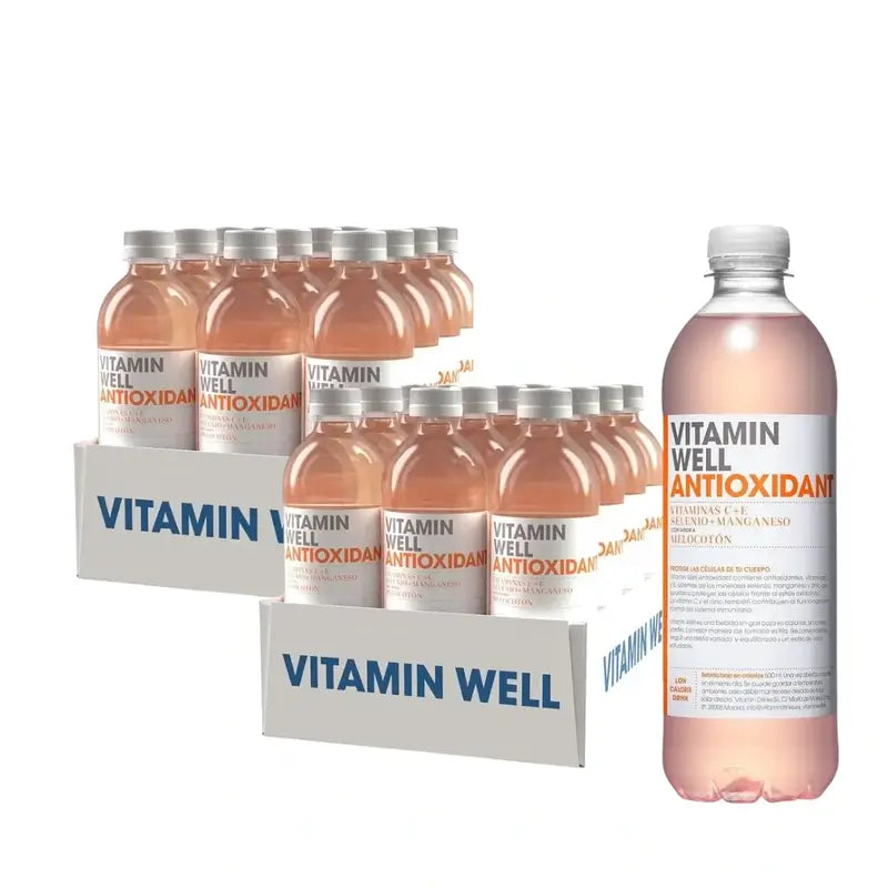 Vitamina Well Pack Antioxidante Pêssego, 24 Unidades X 500 Ml