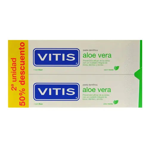 VITIS Aloe Vera Dentífrico 2 unidades x 150 ml