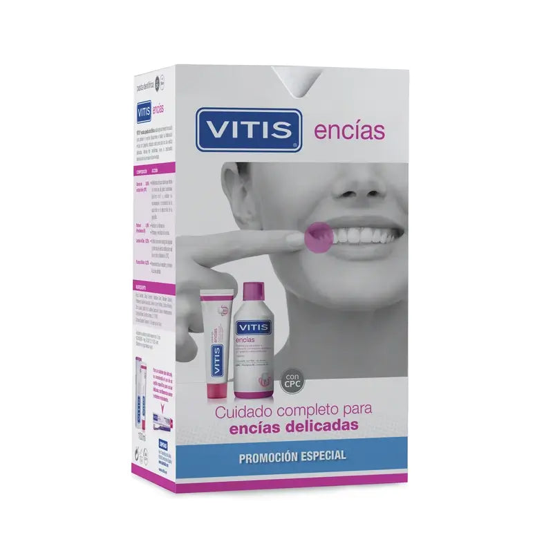 Pasta Dental VITIS Gengival Pack 100 ml + Elixir Bucal 500 ml