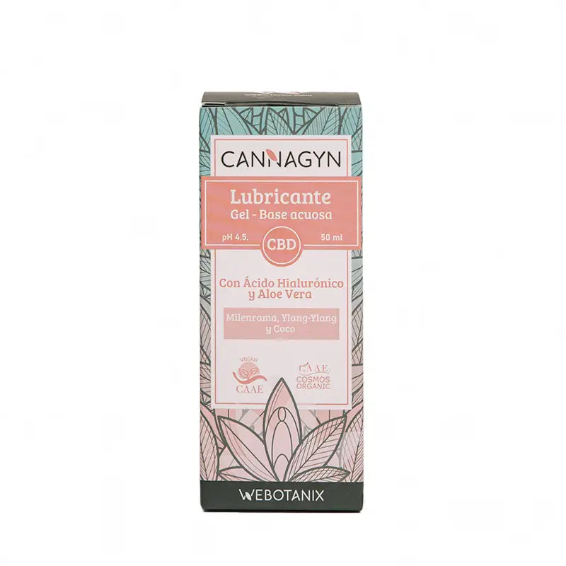 Webotanix Cannagyn Organic Cbd Gel Lubrificante, 50 ml