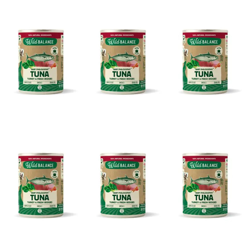 Wild Balance Philosophy Tuna Barf Para Cães, 400g, 6 Embalagens de 6