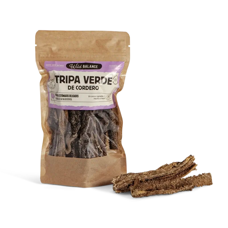 Wild Balance Snacks Tripa de borrego verde , 80 gramas
