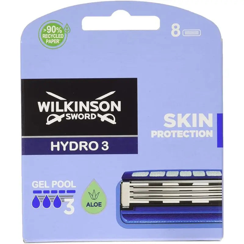 Wilkinson Sword Hydro 3 Carregador 8 Unidades