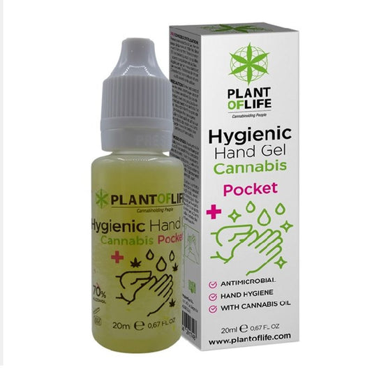 Plant Of Life Alcogel com Cannabis Biológica , 20 ml