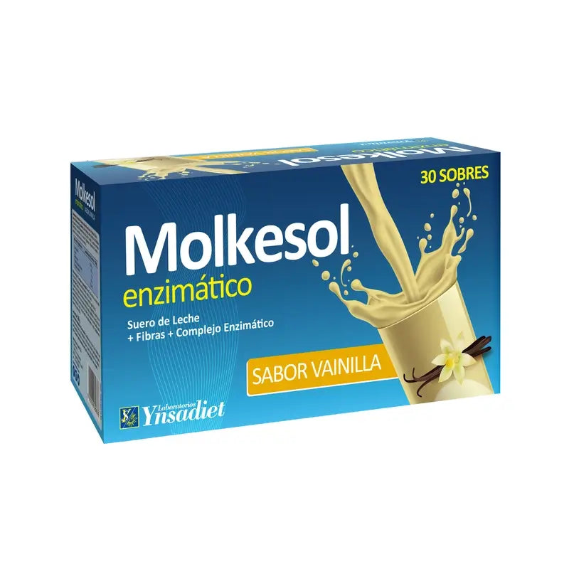 Ynsadiet Molkesol B + Enzyme Vanilla , 30 saquetas