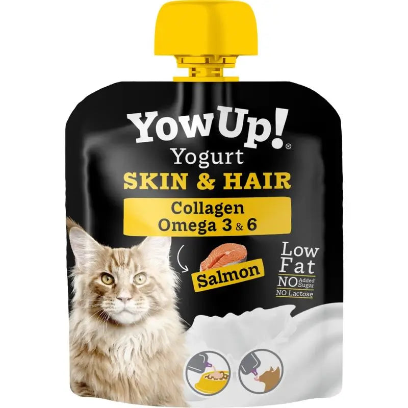 Yow Up Pouch Iogurte Gatos Pele&Pelo Caixa 10X85Gr