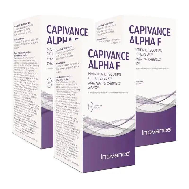 Ysonut Capivance Alpha F, Embalagem 3 x 60 cápsulas