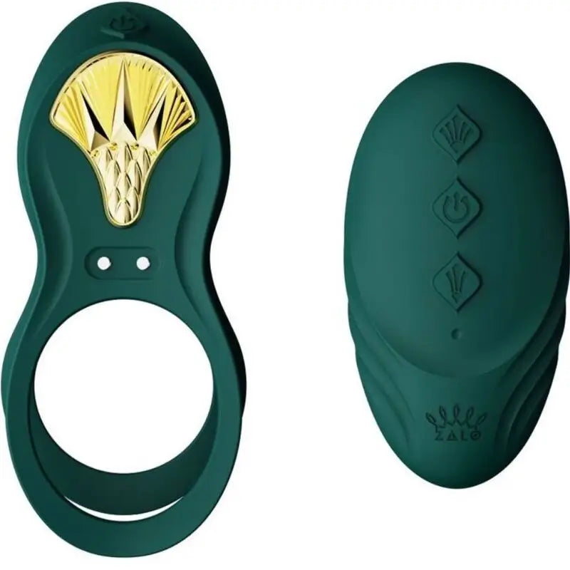 Zalo Bayek Anillo Vibrador Control Remoto Parejas Verde
