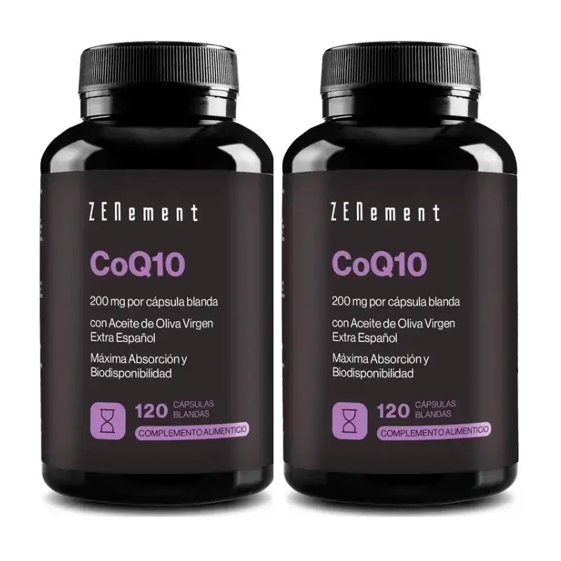 Zenement Coq10 200 Mg, Embalagem 2 x 120 cápsulas de gelatina mole