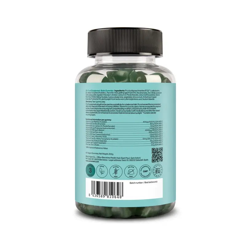 Zenement Biotin Gummies, 90 gomas veganas