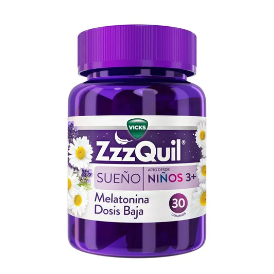 Zzzquil Natura Kids Melatonina a partir dos 4 anos de idade, 30 gomas