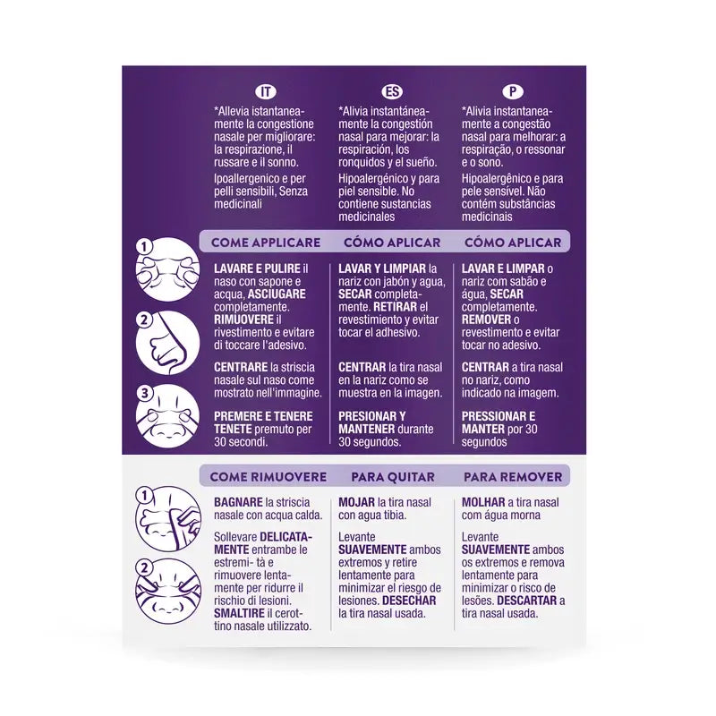 Zzzquil Sleep Tiras Nasais, Respire e Durma Melhor, 10 Tiras