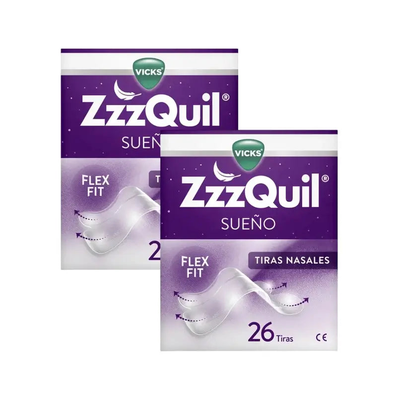 Zzzquil Sleep Tiras Nasais, Respire e Durma Melhor, 2X26 Tiras