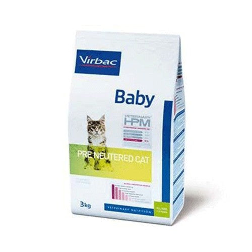 Virbac Hpm Baby Pre-Esterilizado Alimento Gato 3 Kg, pienso para gatos