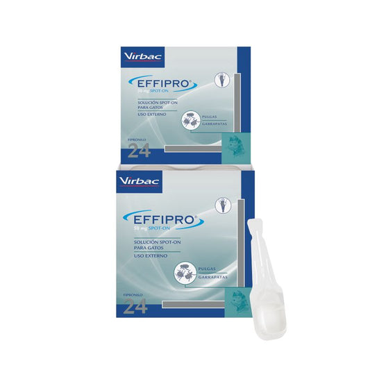 Effipro 50 Mg Spot-On Gatos, 24 Pipetas