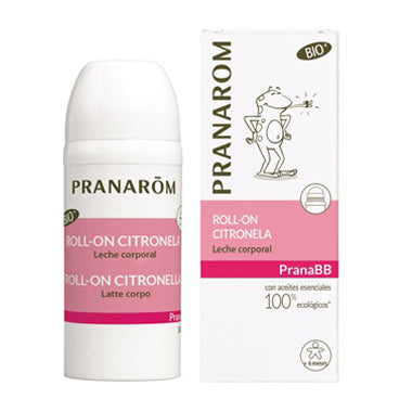 Pranarom Pranabb Roll-On Citronella Leche Corporal BIO, 30 ml