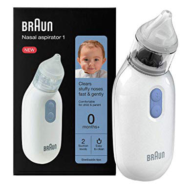 BRAUN Aspirador nasal eléctrico 2 niveles de succión
