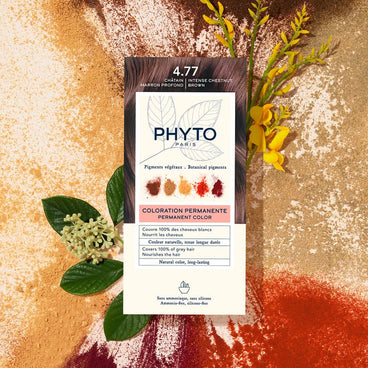 PHYTO Phytocolor 4.77 coloración permanente tono castaño marrón intenso