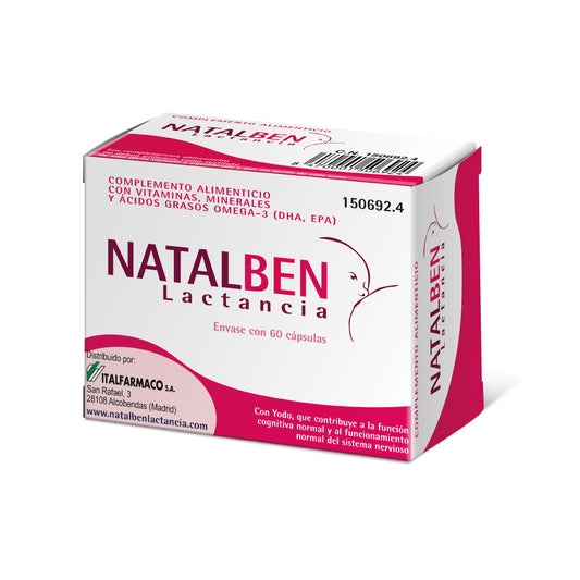 Natalben Lactancia Nutraceutico , 60 cápsulas