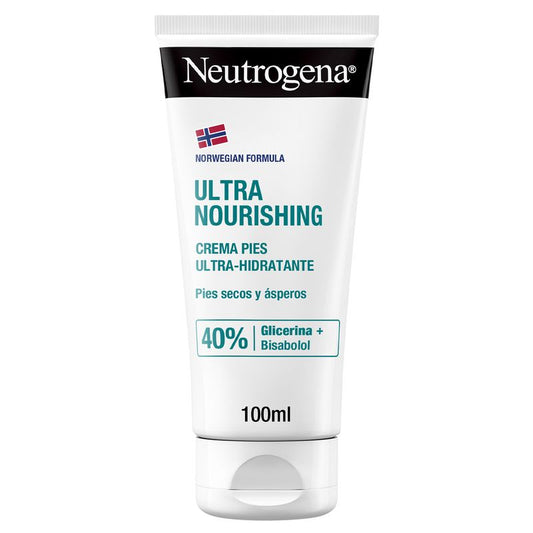 Neutrogena Ultra Moisturising Foot Cream, Pés secos e danificados, calcanhares gretados, 100 ml