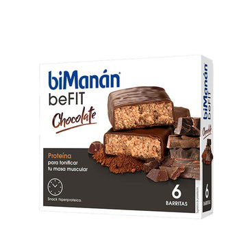biManán Befit Barritas de Chocolate 6 unidades