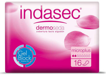 Indasec Compresas Microplus Absorbente 16 unidades