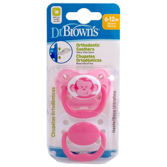 Dr. Brown´s Pack 2 Chupetes Surtidos Ortho Talla 3, +12 Meses
